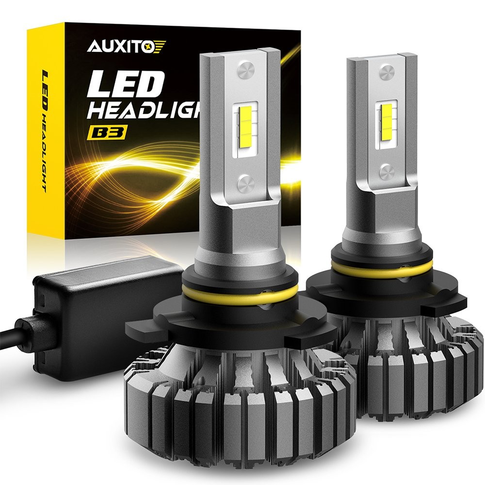 AUXITO 9012 HIR2 LED Headlight Bulbs Lamp High Low Beam 6500K Bright White Fast