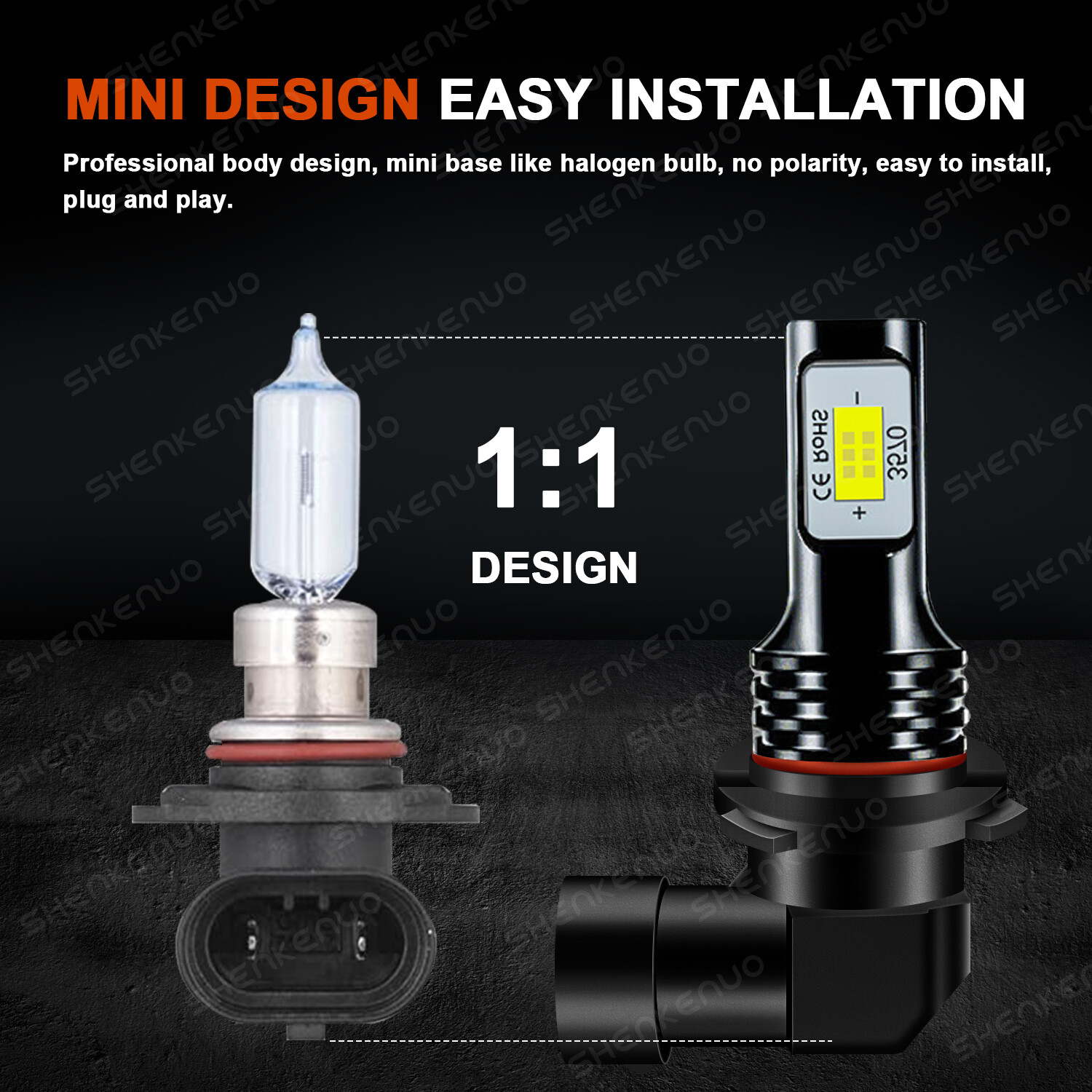 9005 9006 LED Combo 6000K Headlight Kit Bulbs Bright White HB3 HB4 High Low Beam