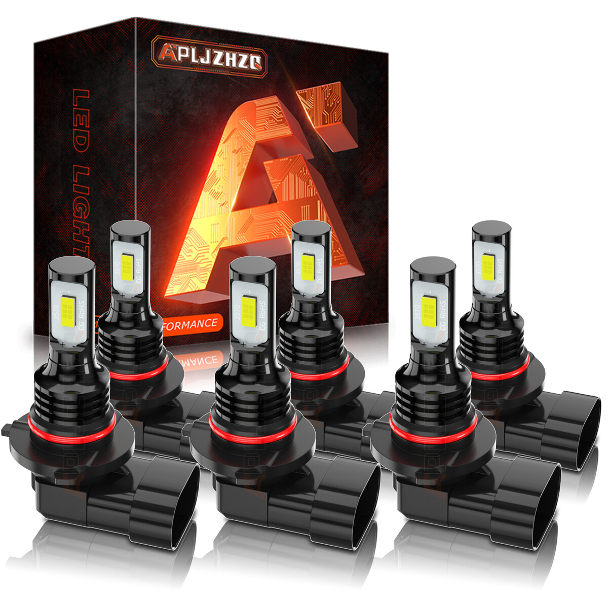 For Chrysler 300 2005-2009 LED Headlights + Fog Lights Bulbs 6500K Clear White