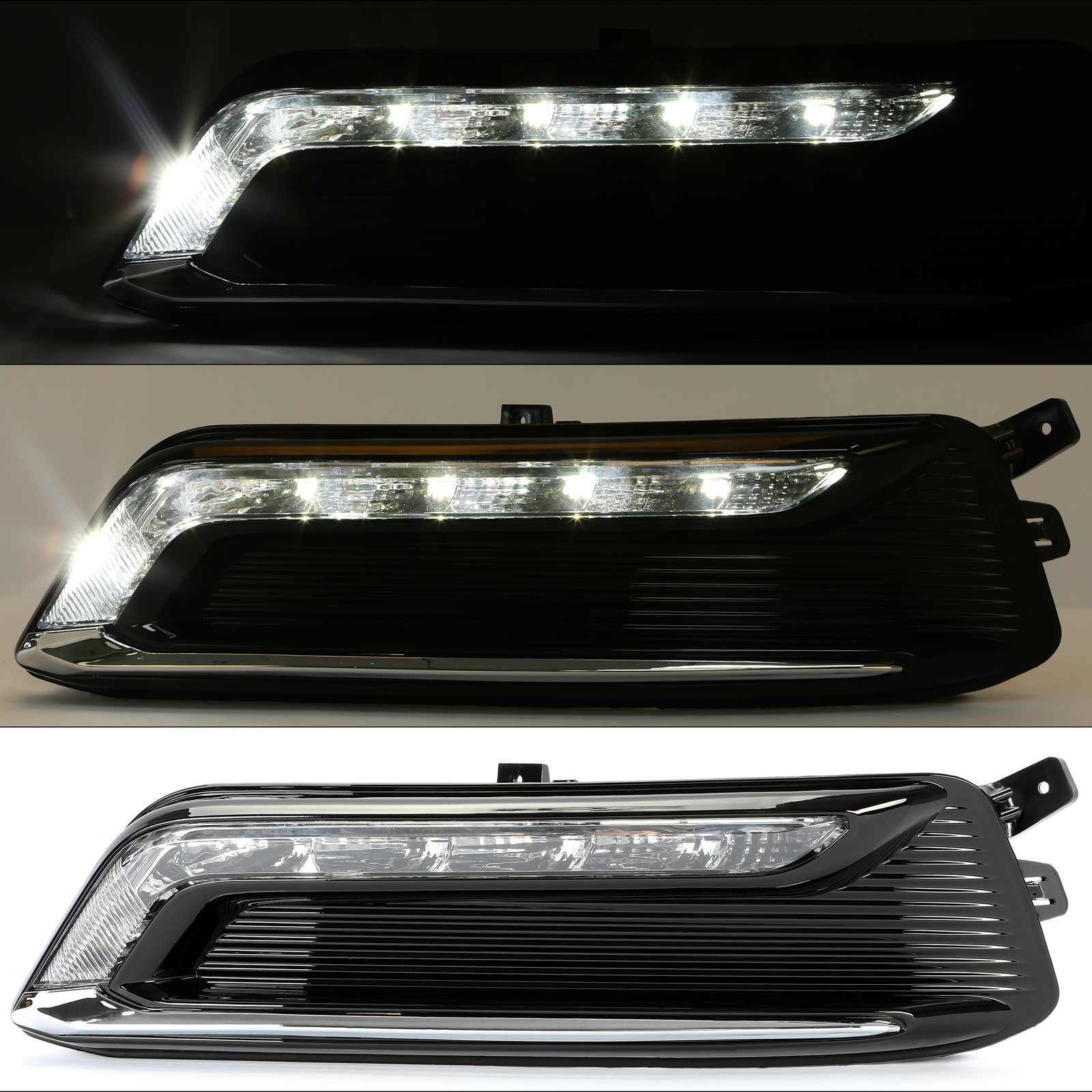 Fits Chevrolet Impala 2014-2020 LED DRL Fog Lights Lamps Wiring Kit Switch Set