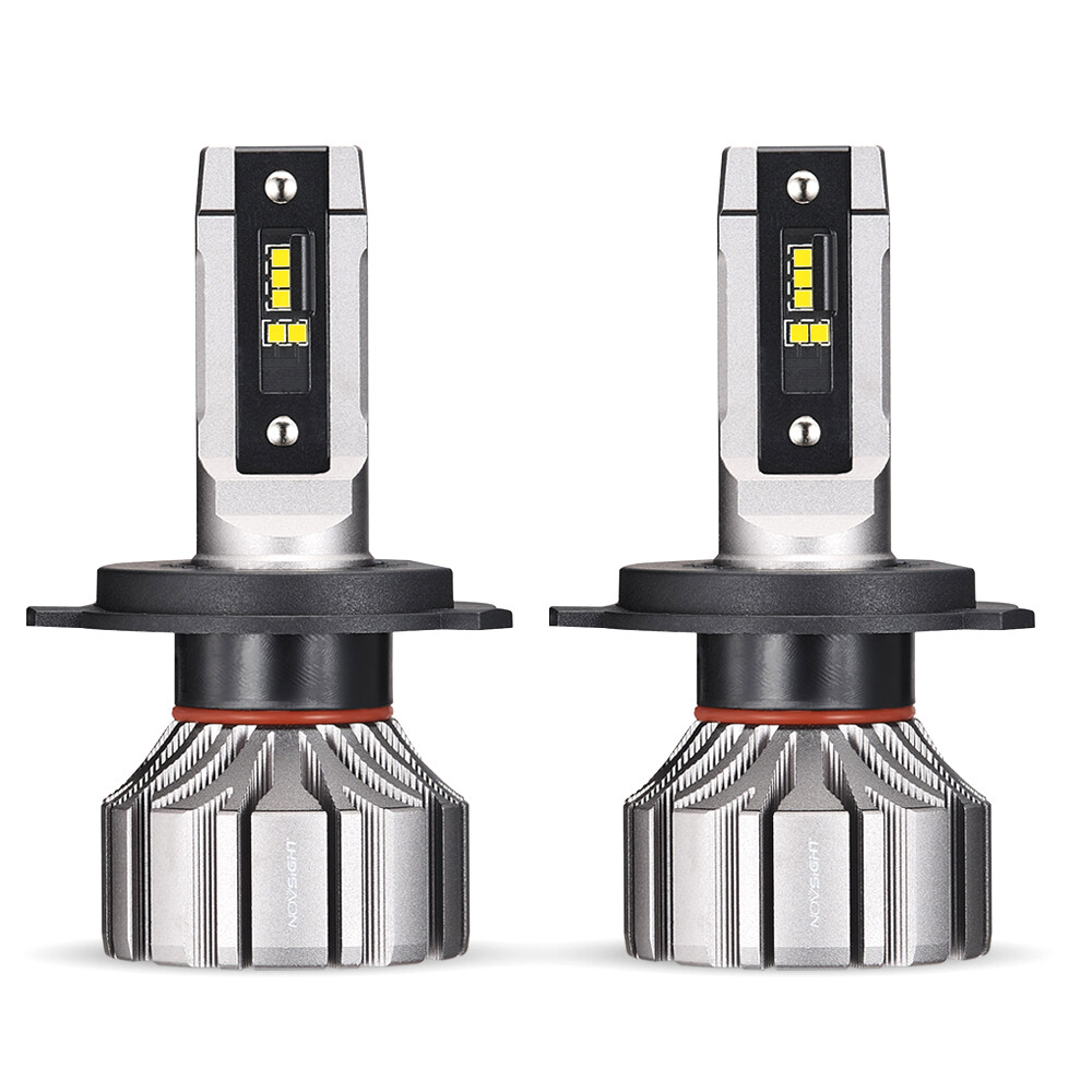 NOVSIGHT H4 9003 HB2 LED Headlight Bulbs High Low Beam 6500K Replace Xenon
