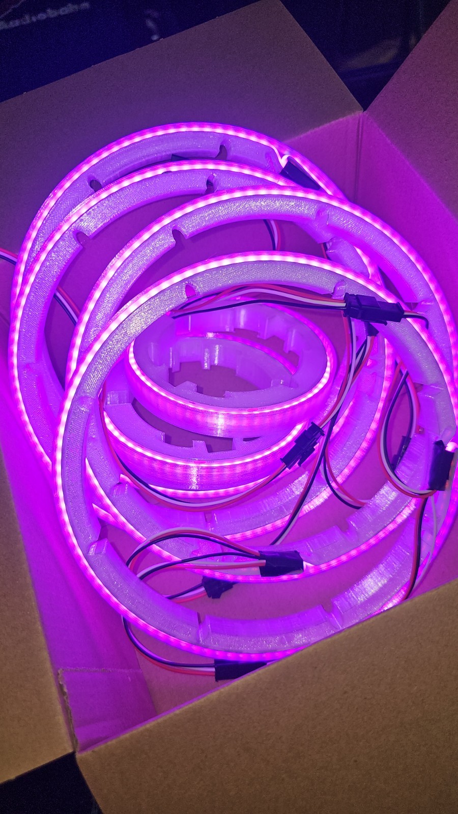 DYNASTY RGB LIGHTING 4 -6.5 “ Rgb Rings 2-3″ Tweeter Rgb Combo 12V