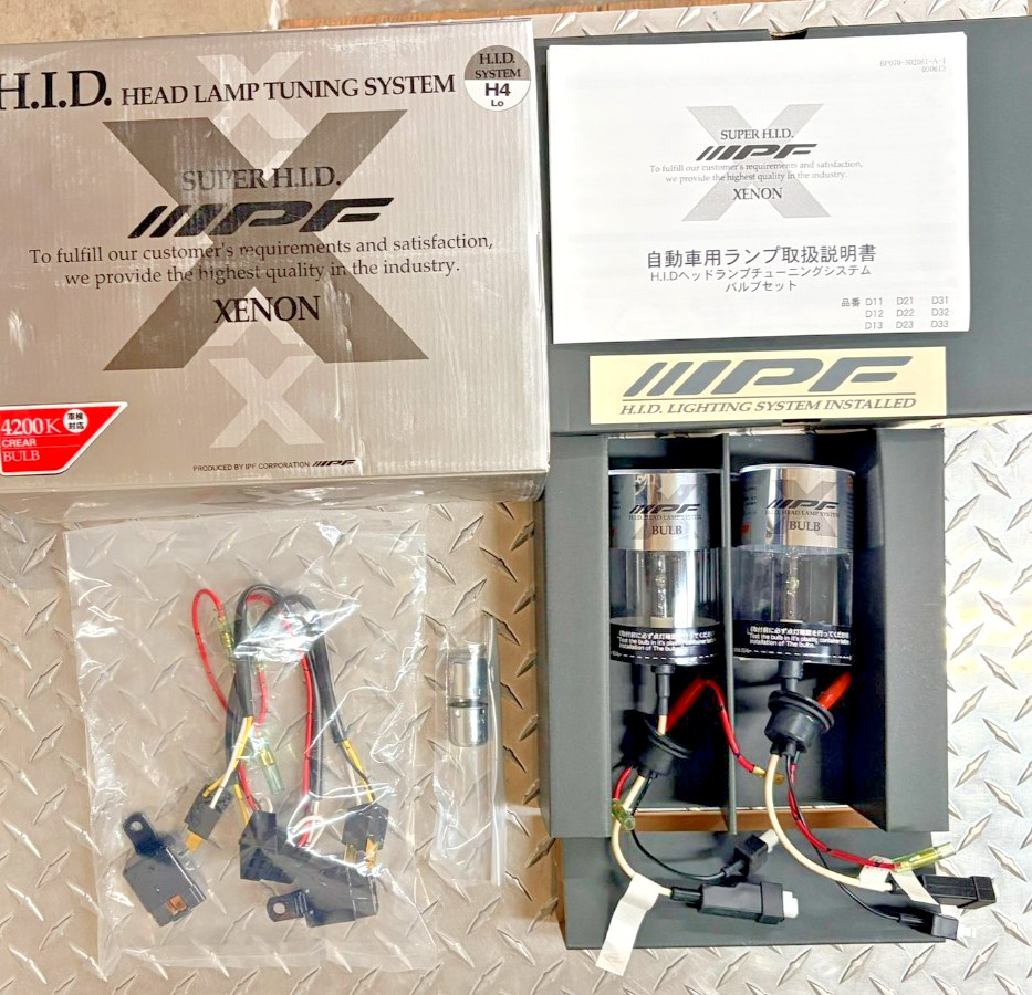 IPF HID Conversion Kit JDM Super HID Xenon Clear & White Blue Made in Japan NOS