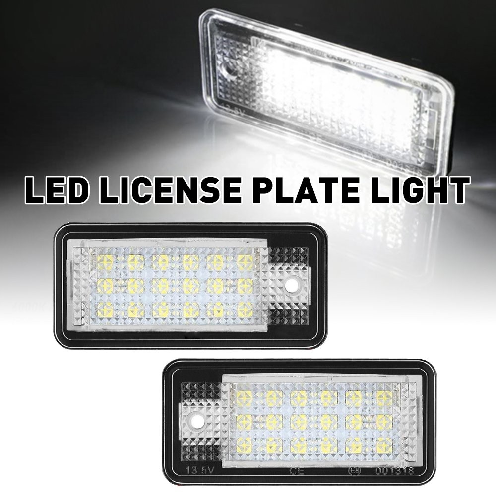 For Audi A3/S3 A4/S4/B6 S6 Q7 A8/S8D3 LED License Plate Light White X2 800LM US