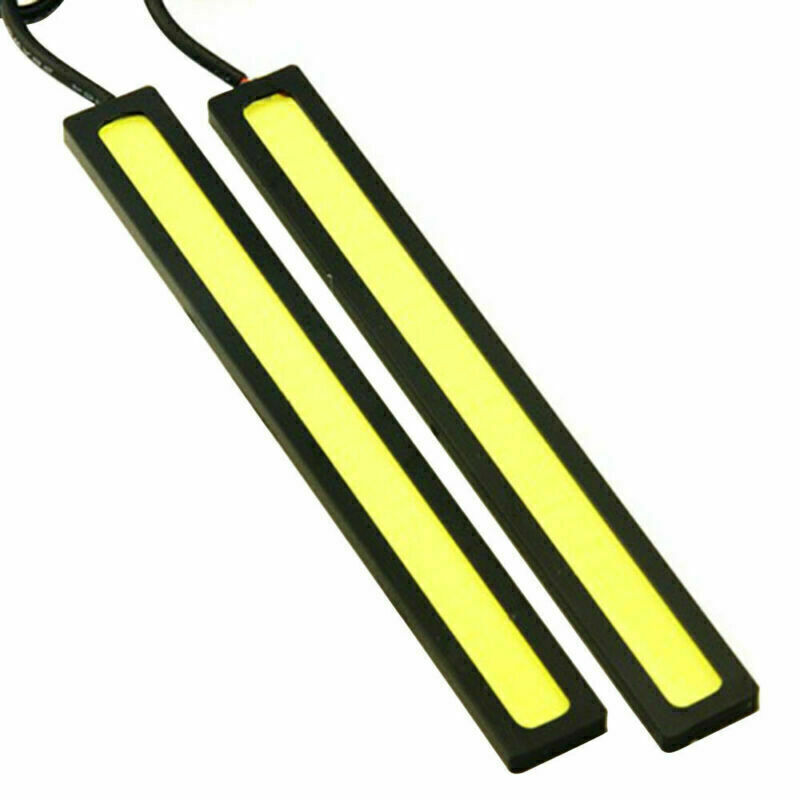 White 12V LED Strip DRL Daytime Running Light Fog COB Lamp Driving 10PCS 17cm