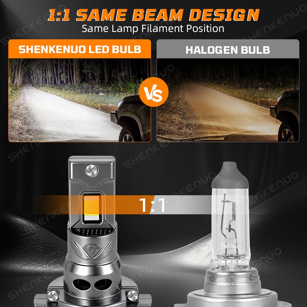 2x H7 LED Headlights Bulbs White Lights For Yamaha YZF R1 2007-14 YZF R6 2005-14