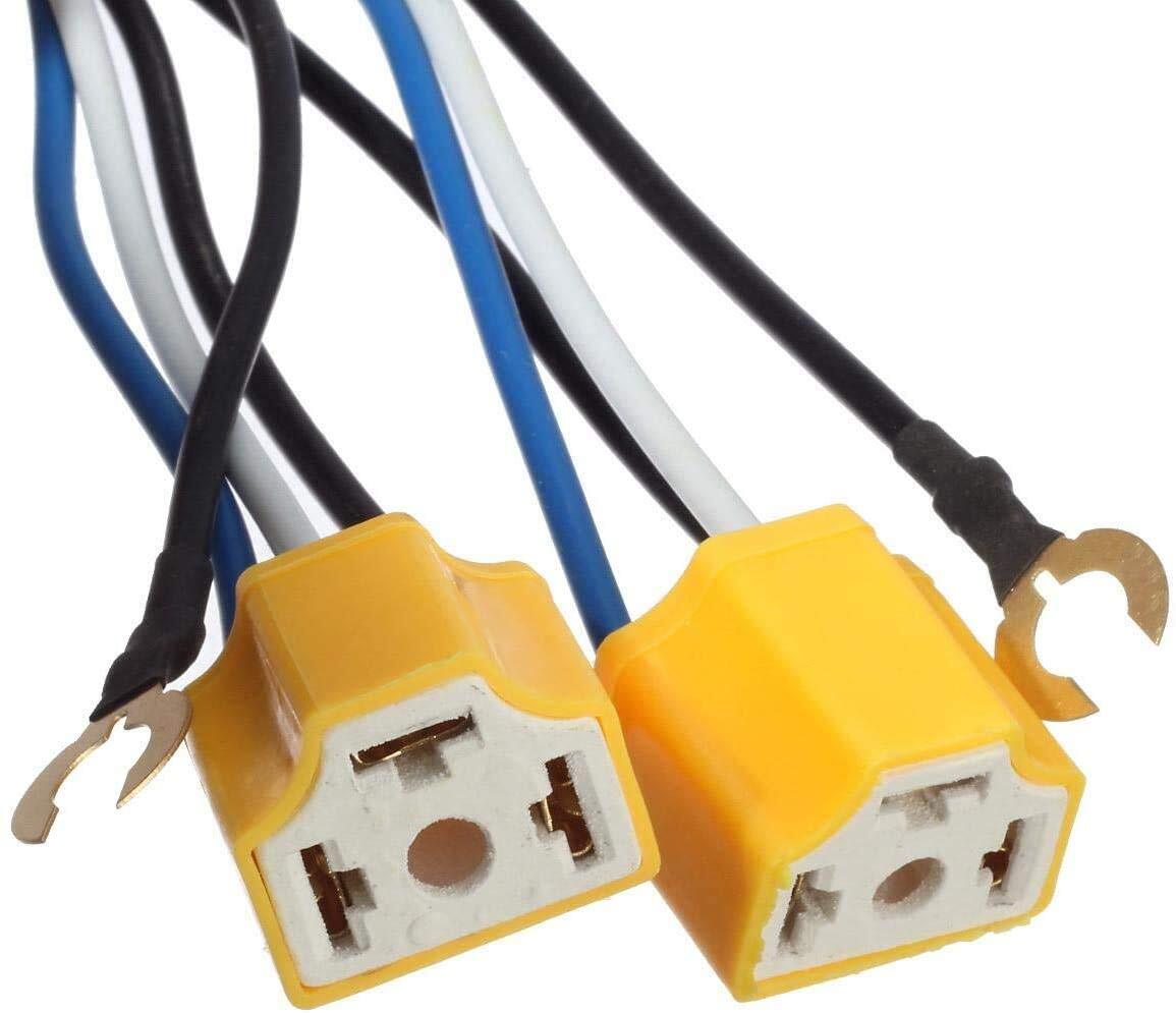 2pcs MAX 80A H4 Headlamp Light Plug H4 Headlight Relay Wiring Harness Kits