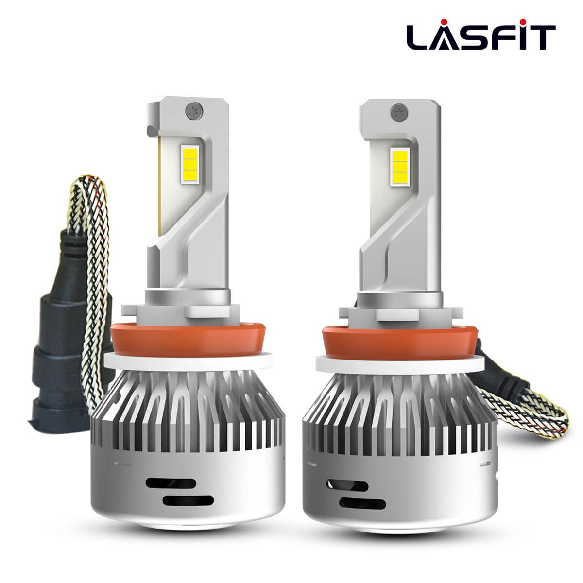Lasfit H16 H11 LED Headlight Bulb Fog Light 6000K 6000LM White Canbus Plug&Play