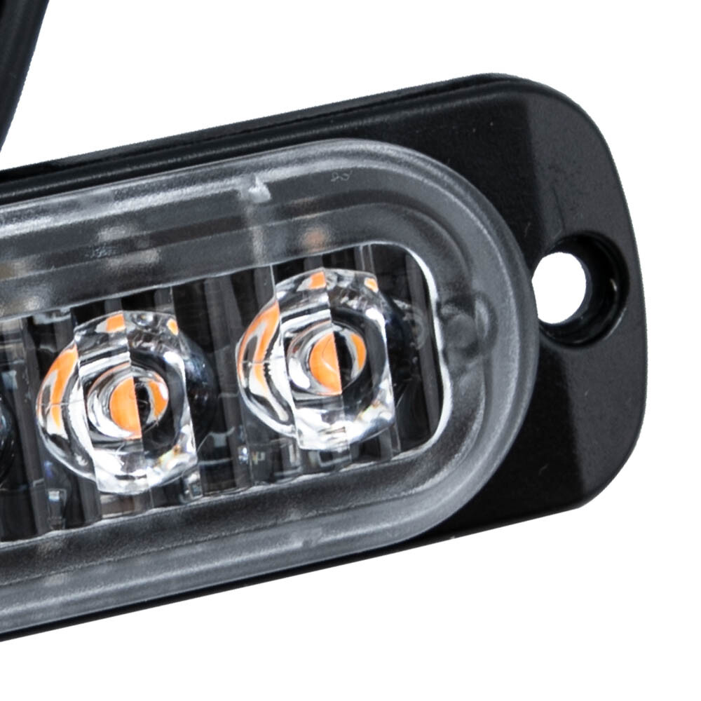 Yellow / White 10 LED Lights For Off road 4300k Diecast Aluminum Housing 18W