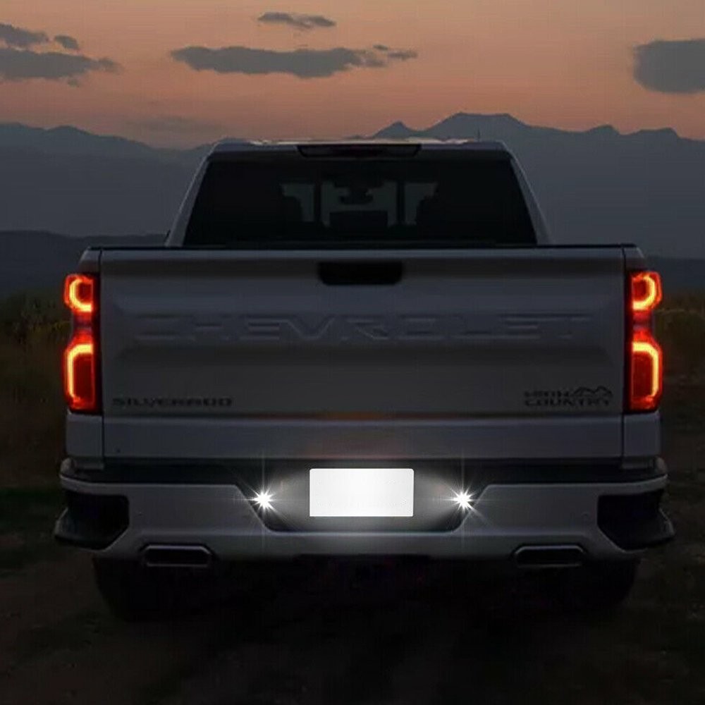 2x LED License Plate Light Lamp For Silverado Chevy For GMC For Sierra 1500 2500