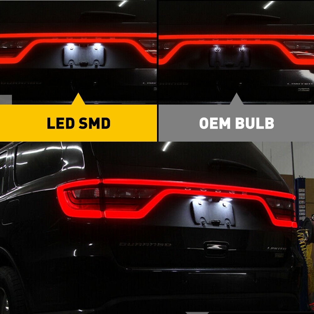 2x LED License Plate Light Lamp SET „SUPER BRIGHT“ For 2014-2021 Dodge Durango