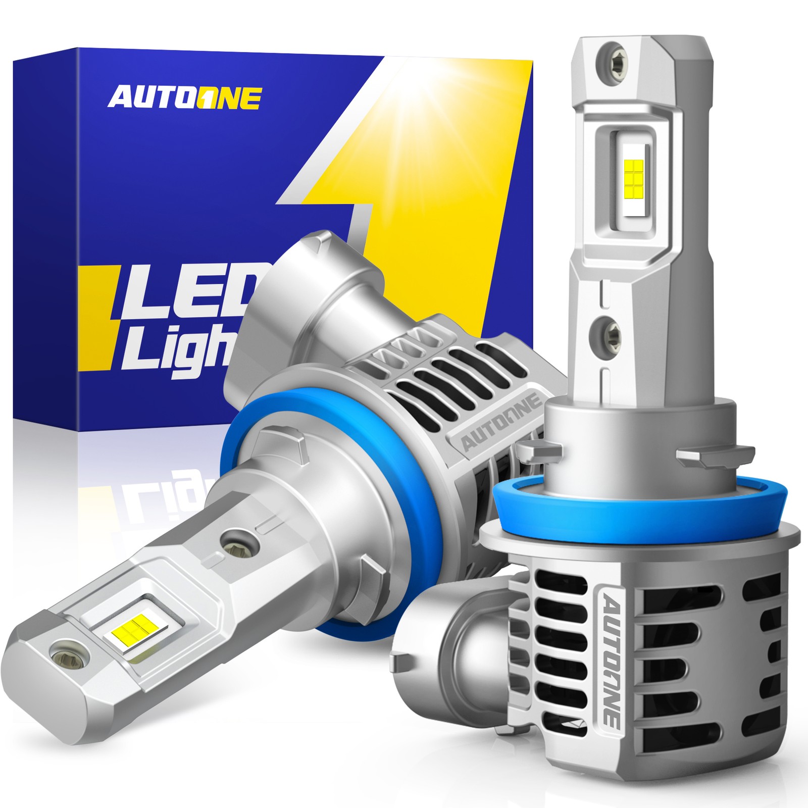 2x H8/H9/H11 LED Headlight Bulb Conversion Kit Low Beam 6500K White Super Bright