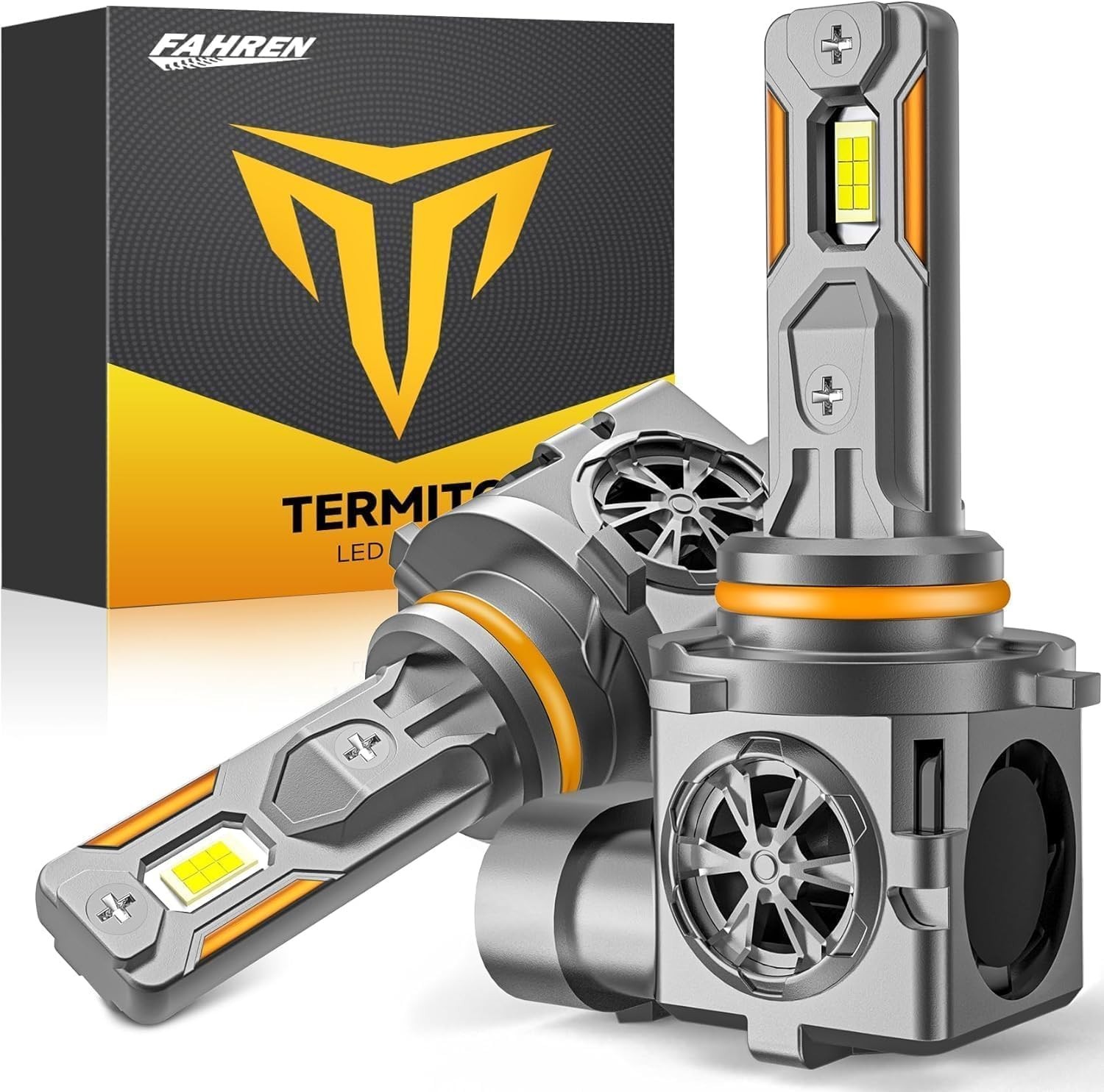 Termitor 9005 Bulbs, 60,000LM Brightness, 1:1 Size 6500K Cool White HB3