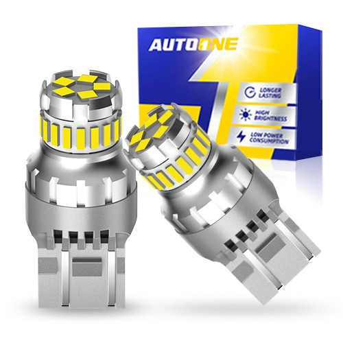 7443 7440 LED Reverse Backup Light Bulbs 1200LM Super Bright 6500K White 2x