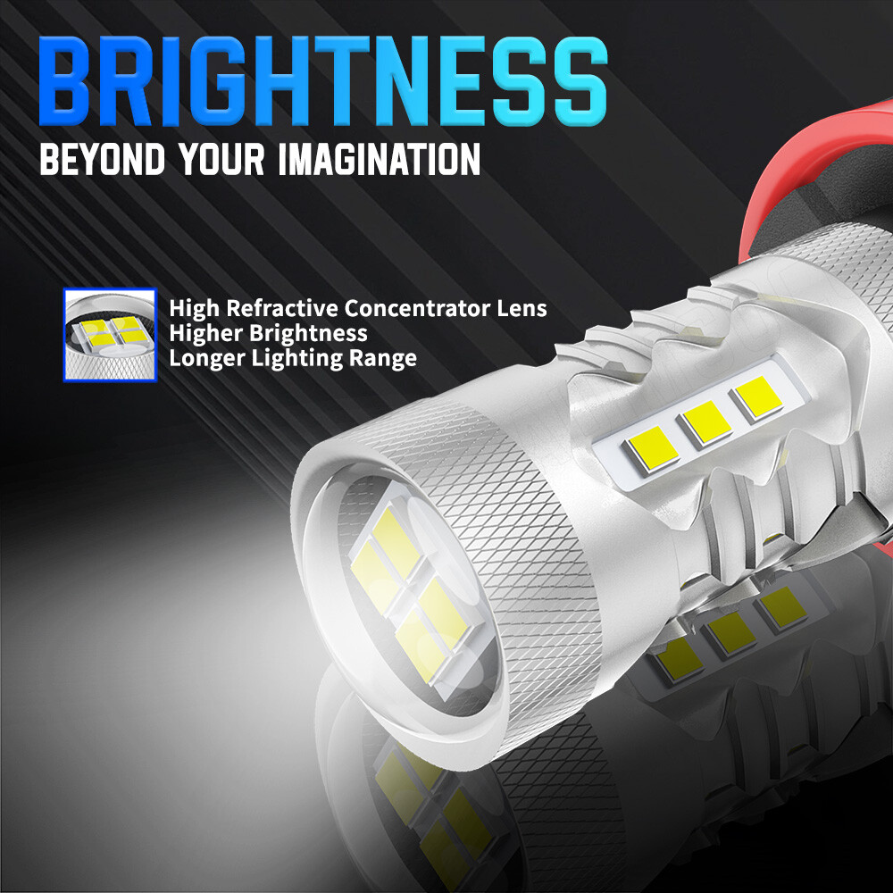 Combo LED Headlight Fog Light Bulbs Kit 6500K For BMW 328i 325xi 330xi 2002-2006