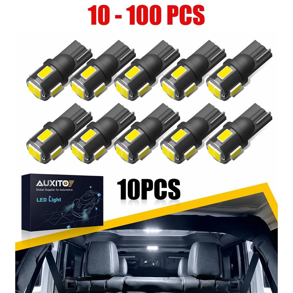 T10 194 LED License Plate Door Map Light Bulb Kit 5630SMD 6000K White 10-100PCS