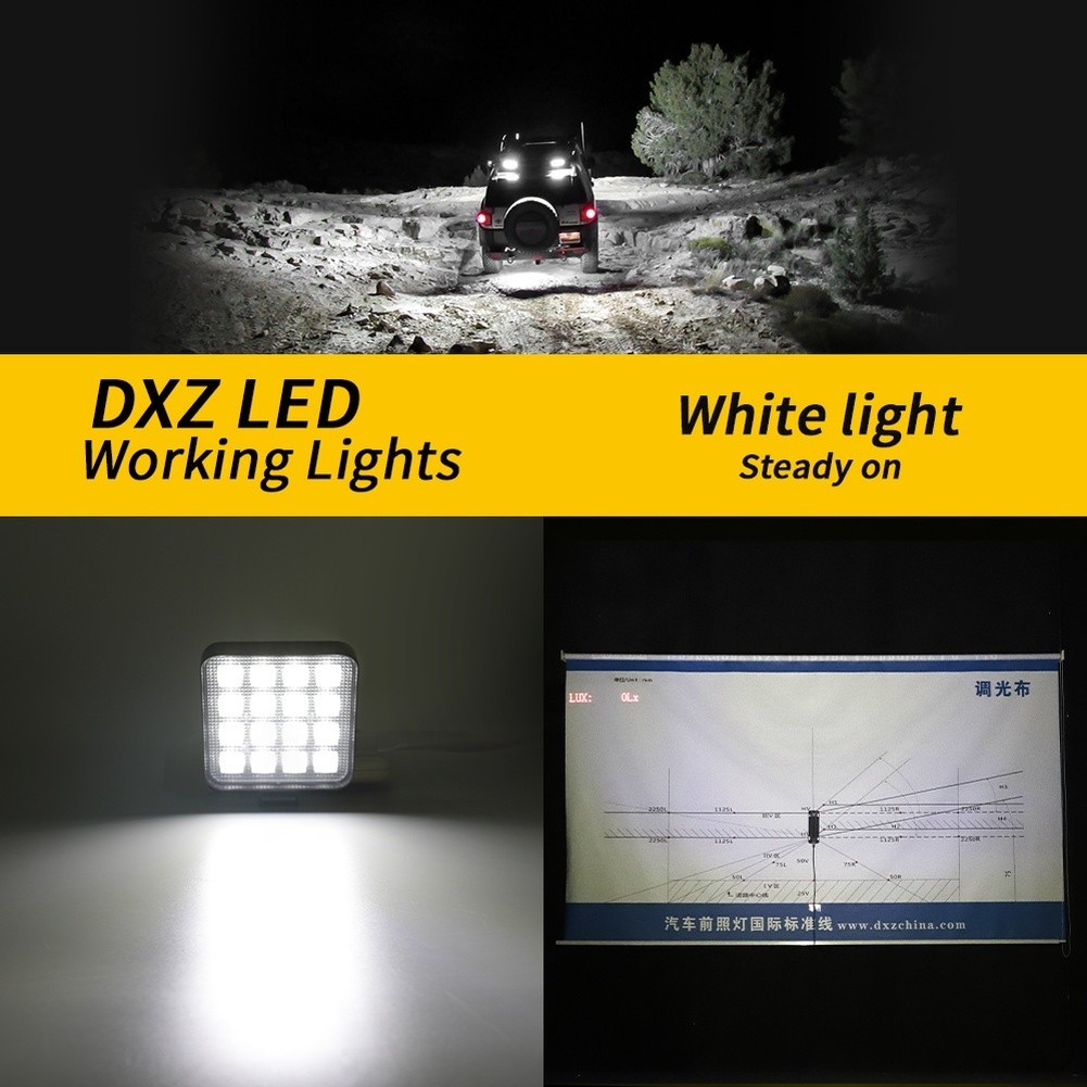 Fog Lamp LED Work Light 16 LED Array Aluminum Housing Off-road Driving