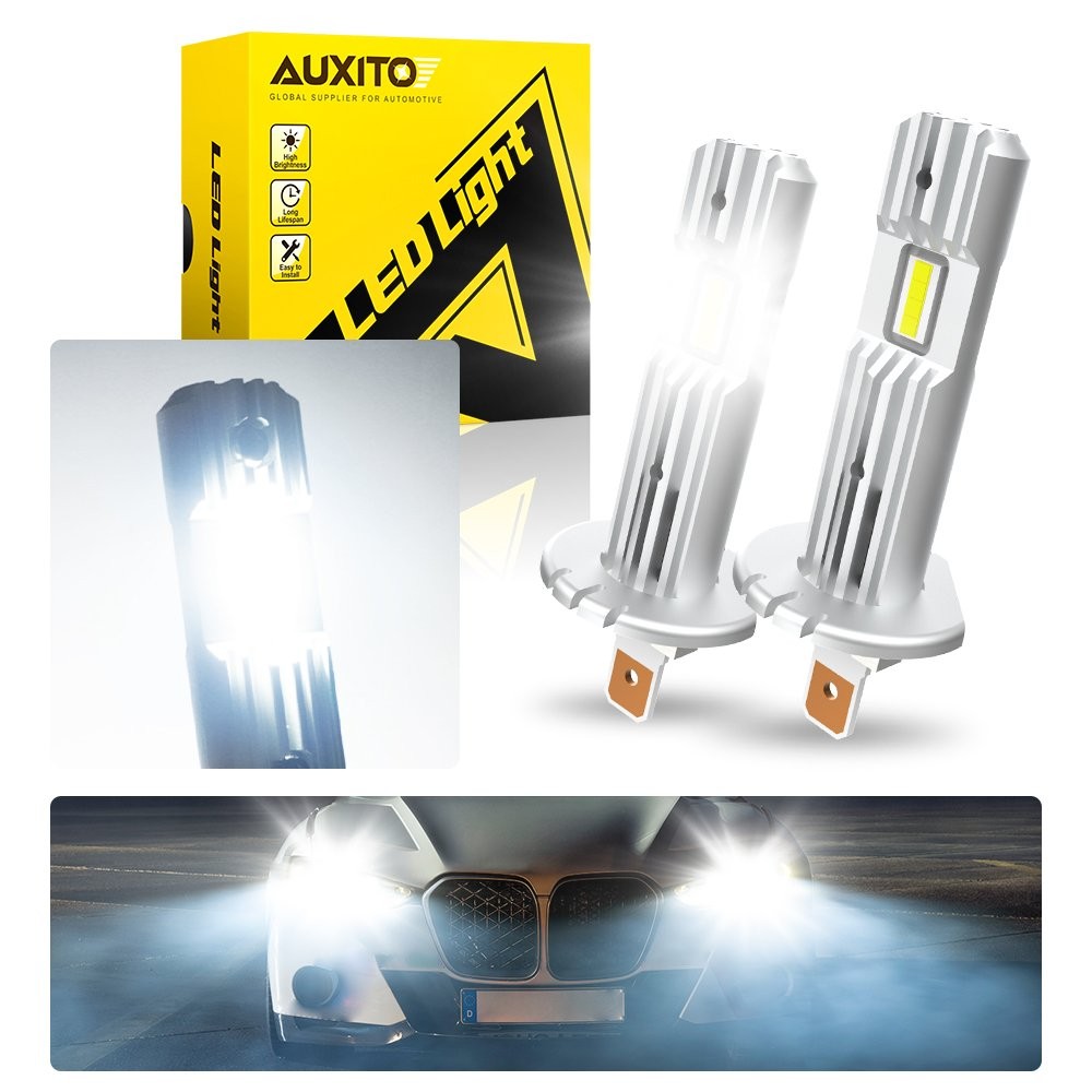 2-20PCS FREE AUXITO H1 LED ERROR Headlight Bulb High Low Kit Beam 20000LM 6500K