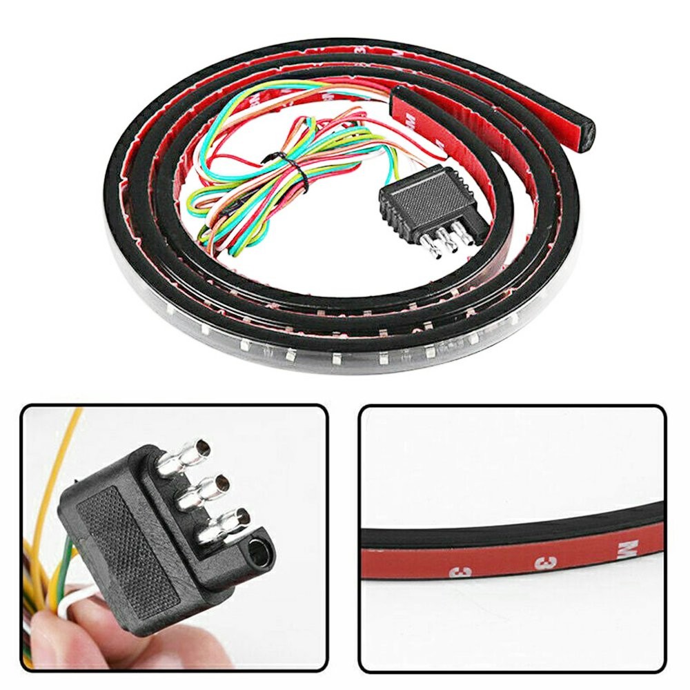 60″ 3-Row LED 432 Truck Tailgate Light Strip Reverse Bar Brake Signal Tail Lamp