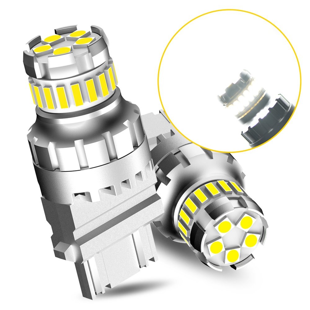 2x 3157 3156 LED Reverse Backup Turn Signal DRL Light Bulbs 6500K White CANBUS