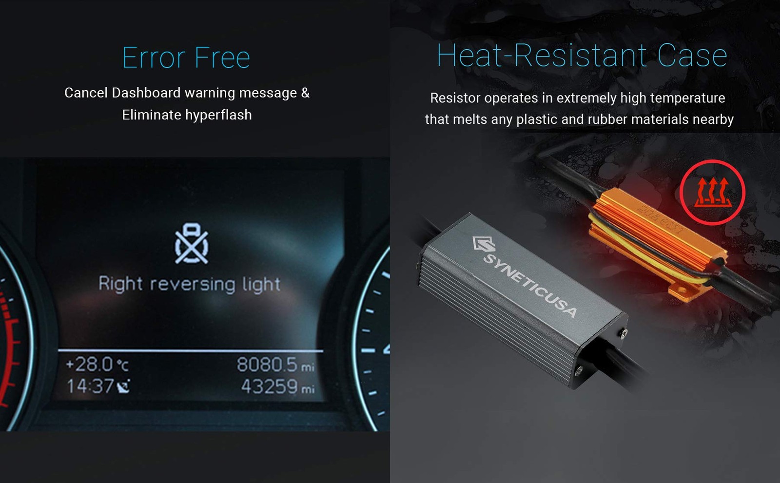 Syneticusa 7443 Error Free Dual Color Type 2 Switchback Drl Led Turn