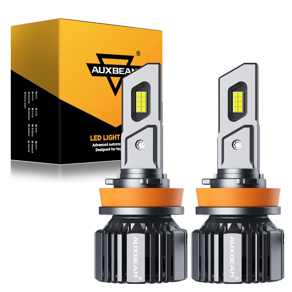 AUXBEAM Canbus LED Headlight Bulbs Hi/Lo H13 9007 9145 9140 H11 9005 9006 H1 H7