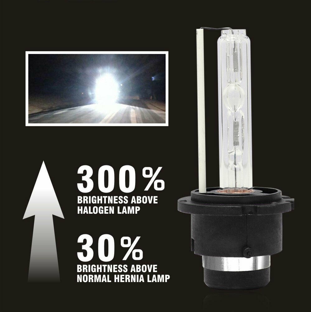 2X 6000K Xenon White HID Xenon Headlights Bulbs For Acura TSX 2004-2014 Low Beam