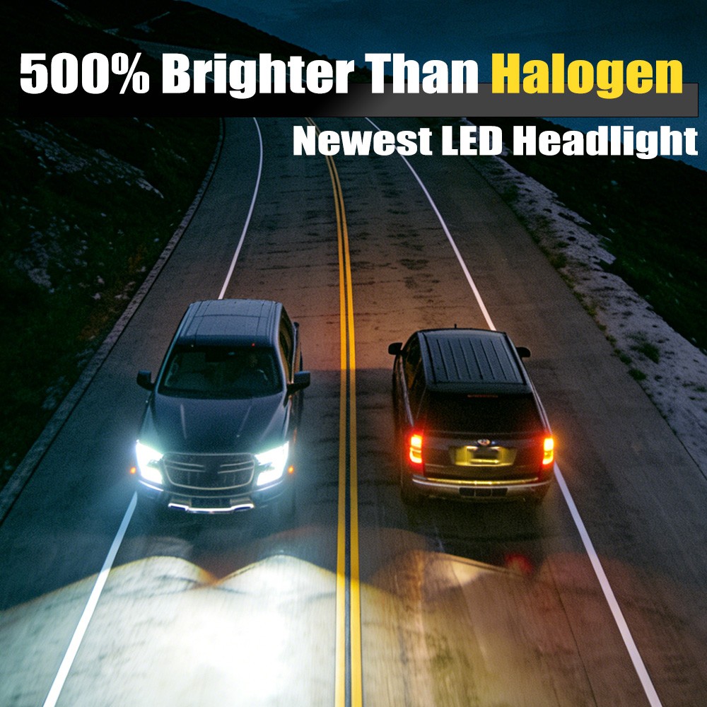 For BMW 740iL 1999-2001 H1 H7 LED Headlight Bulbs Set High Beam Low Beam