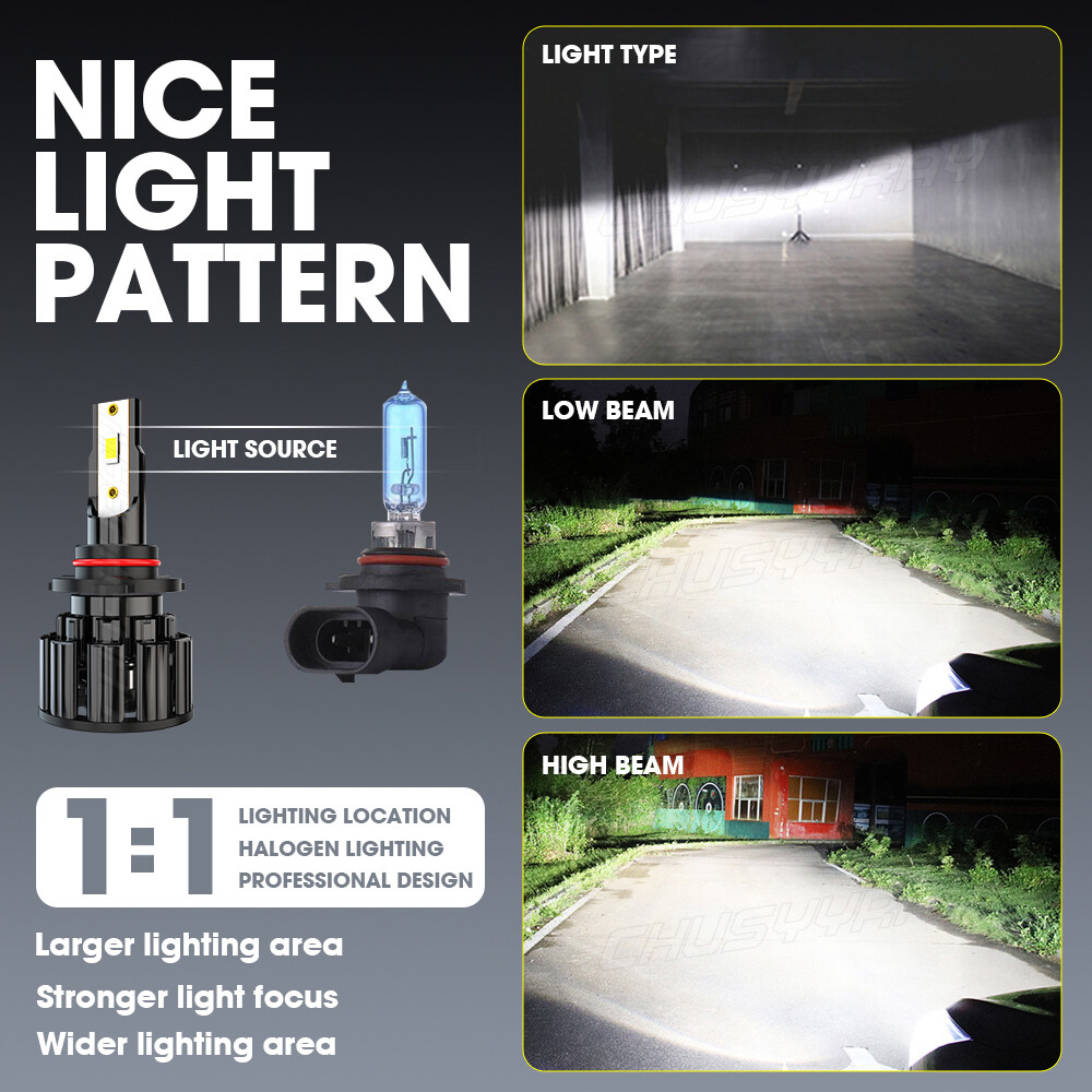 6000K LED Headlight Bulbs High&Low Lights For Honda Civic Sedan 4-Door 2004-2015