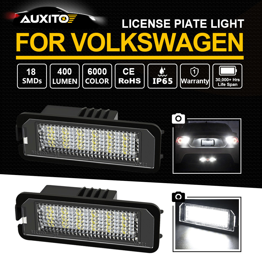 2X AUXITO LED License Plate Light Bulbs for VW PASSAT CC 2009-2018 Super White