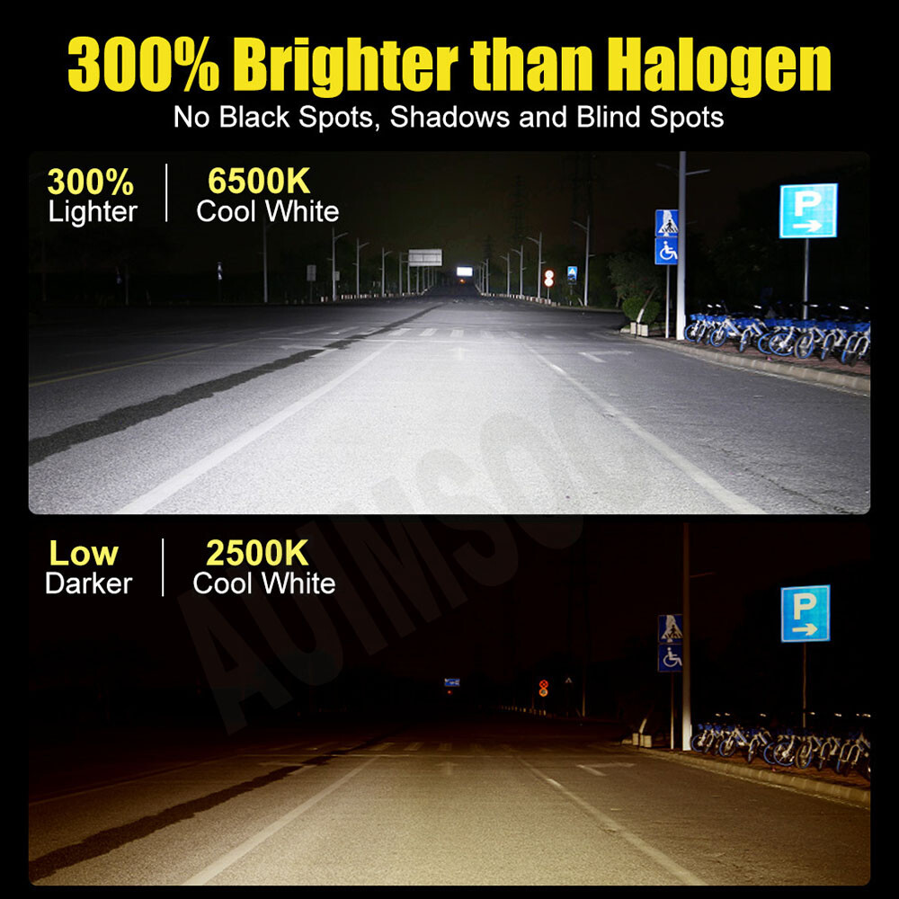 H11 CSP LED Headlight Super Bright Bulbs Kit 8000K Xenon White 330000LM Low Beam