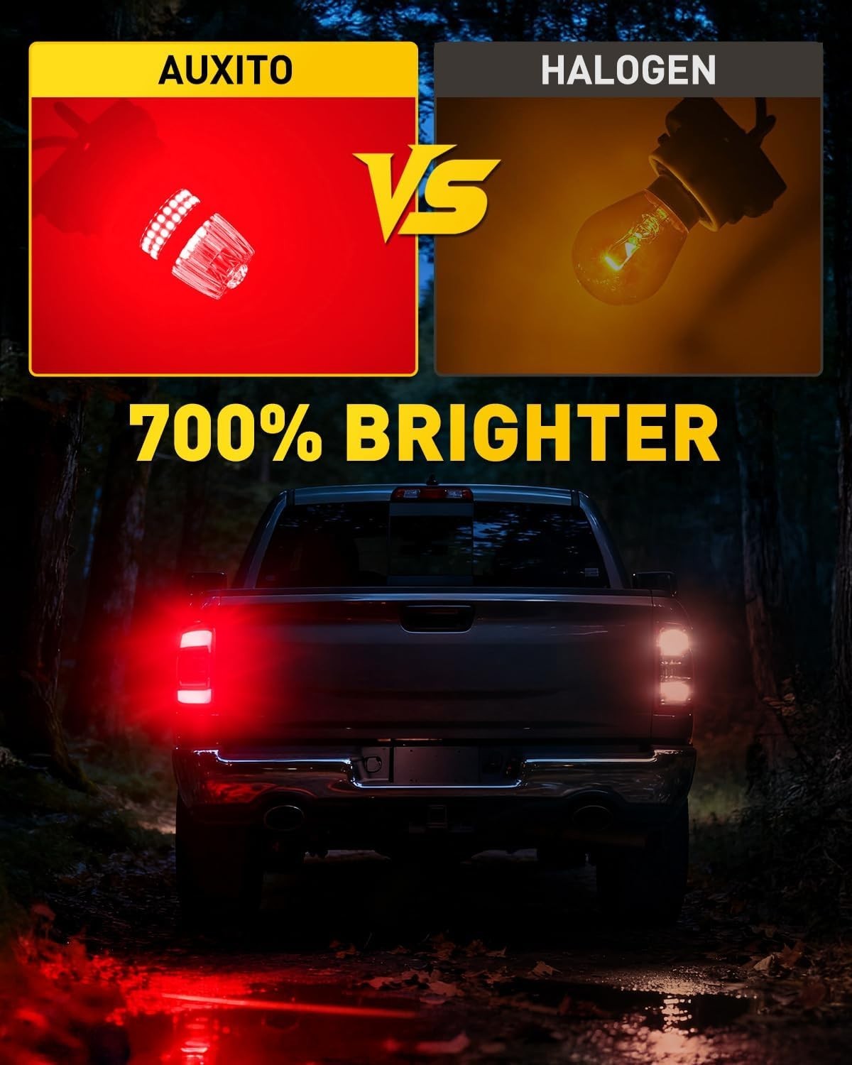 Long-Lasting 1157 LED Red Lights – Easy Install Brake & Signal Bulbs, 30,000 hrs