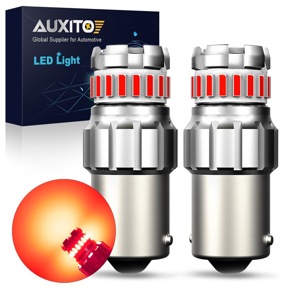 AUXITO F23 Red 1156 7506 BA15S LED Tail Brake Stop Signal Light CANBUS 2-10PCS