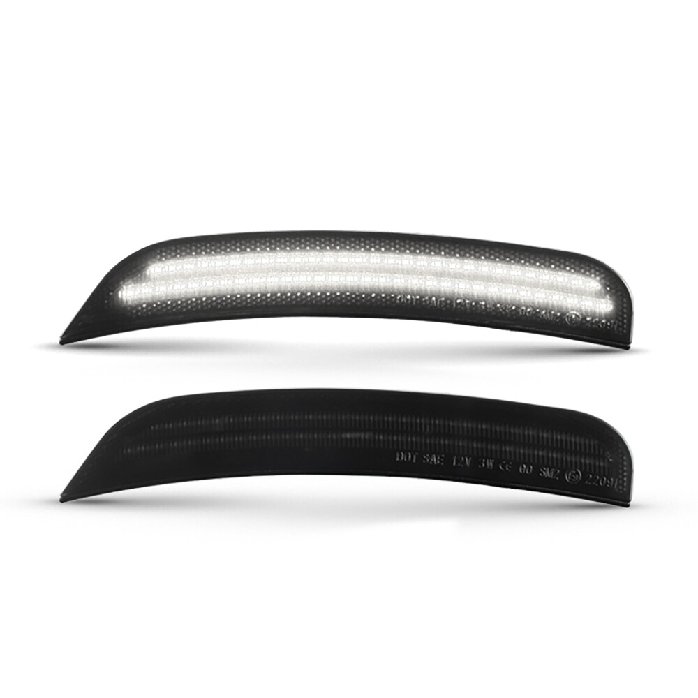 Smoked LED Front Rear Side Marker Lights For 2015-2023 Chrysler 300 300S 300C