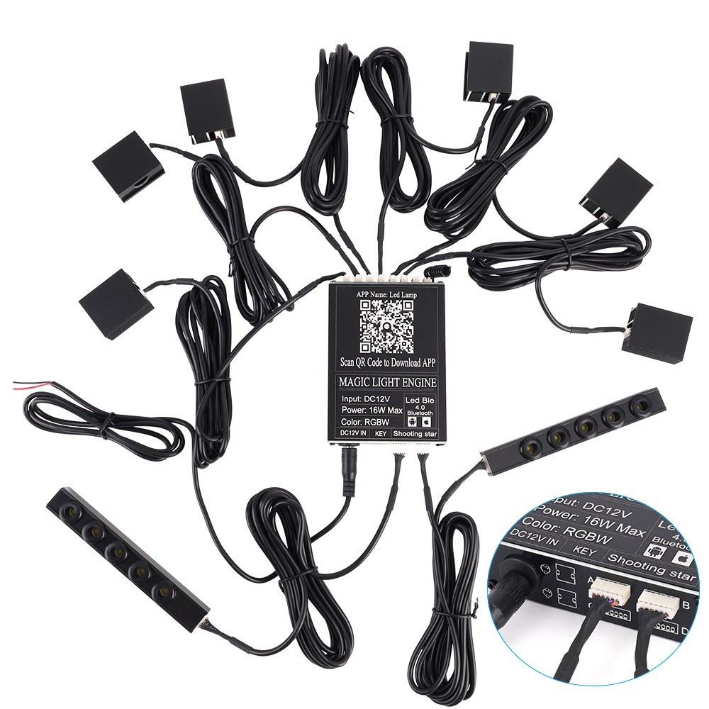 1000PC Car Home Headliner Star Light Kit Roof Twinkle Ceiling Lights Fiber Optic