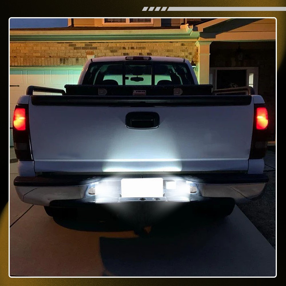 2-20x Fit Cadillac Escalade Chevy Suburban Rear License Plate Light Cover W/Bulb