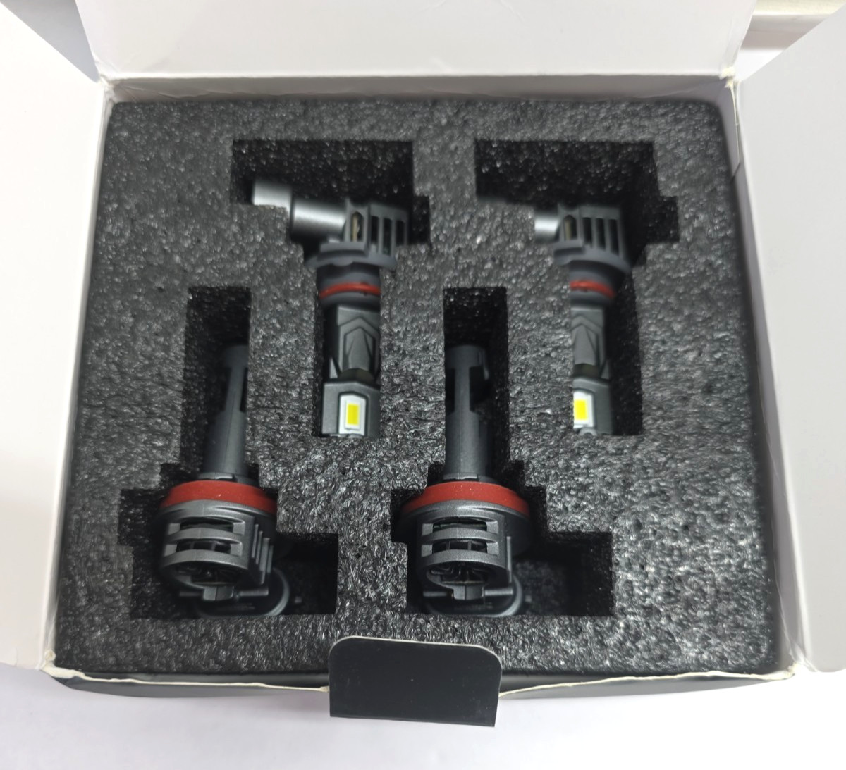 H11 9005 LED Headlight KIT Combo Bulbs 10000K High&Low Beam Super Bright White