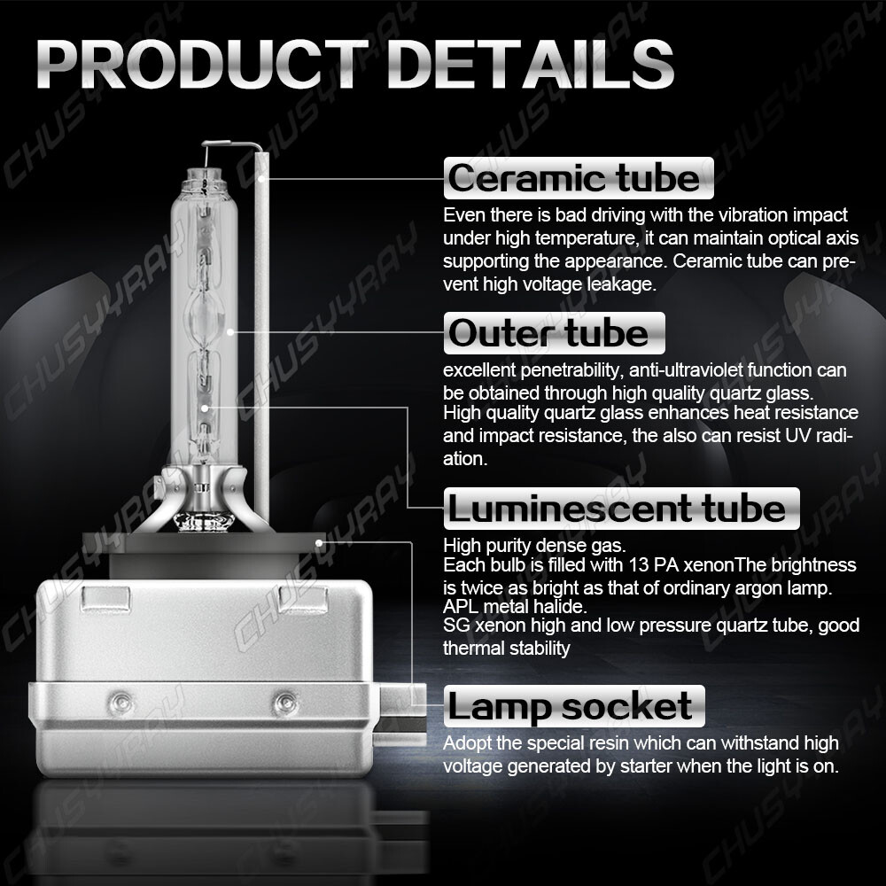 For Cadillac Escalade 2003-2005 2006 Stock Fit HID Headlight Bulbs Low Beam 2pcs