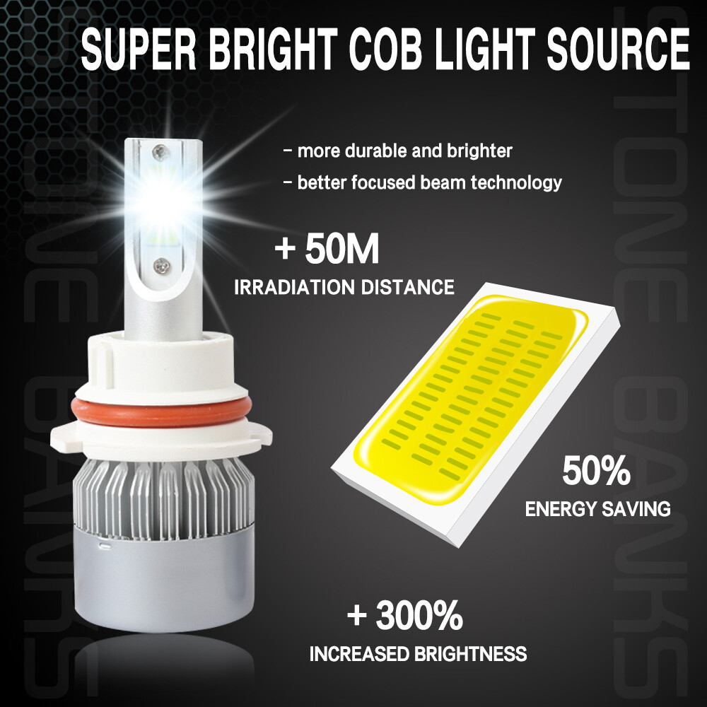 Whosesales 20X 9007 HB5 LED Headlight Bulbs Kit High Low Beam 6000K Super White
