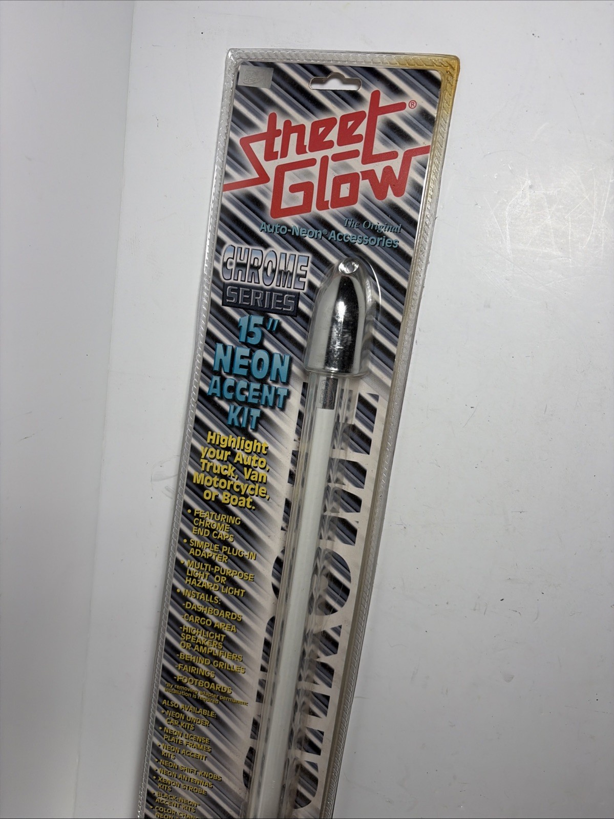 Street Glow 15” NEON Accent Kit Chrome Series Different Colors Early 2000’s Y2K