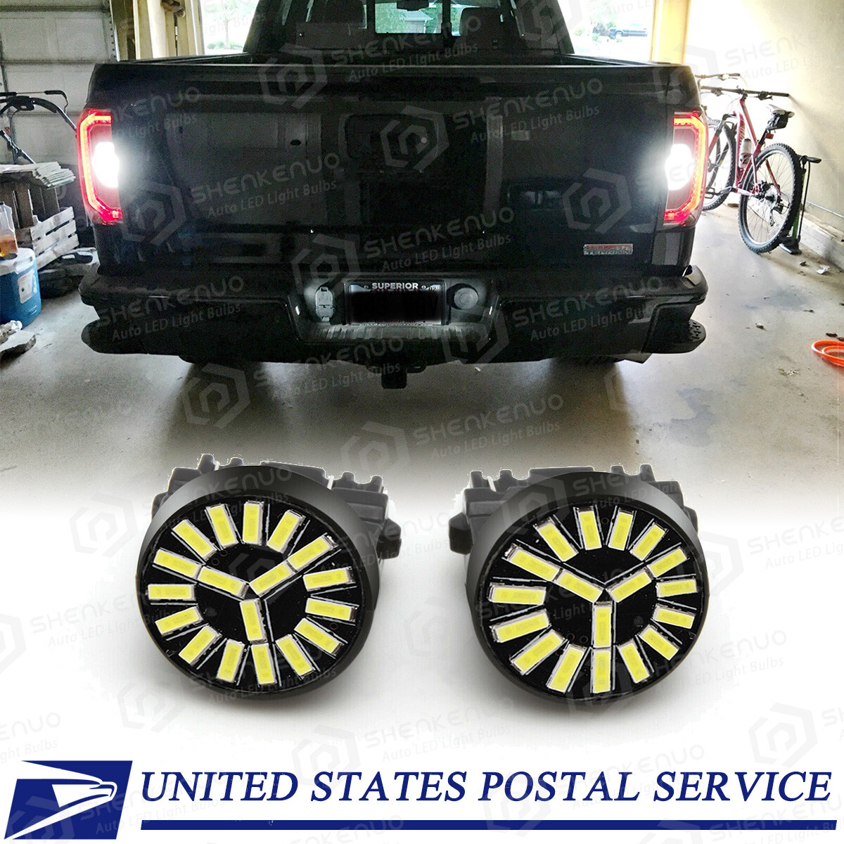 2 Super Brite LED bulbs for Honda motorcycle bulb turn marker rear 34351-657-921
