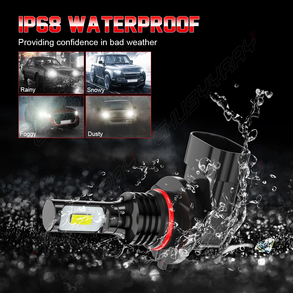 9005 H7 LED Headlight Kit Aviation Aluminum 5000 Lumens