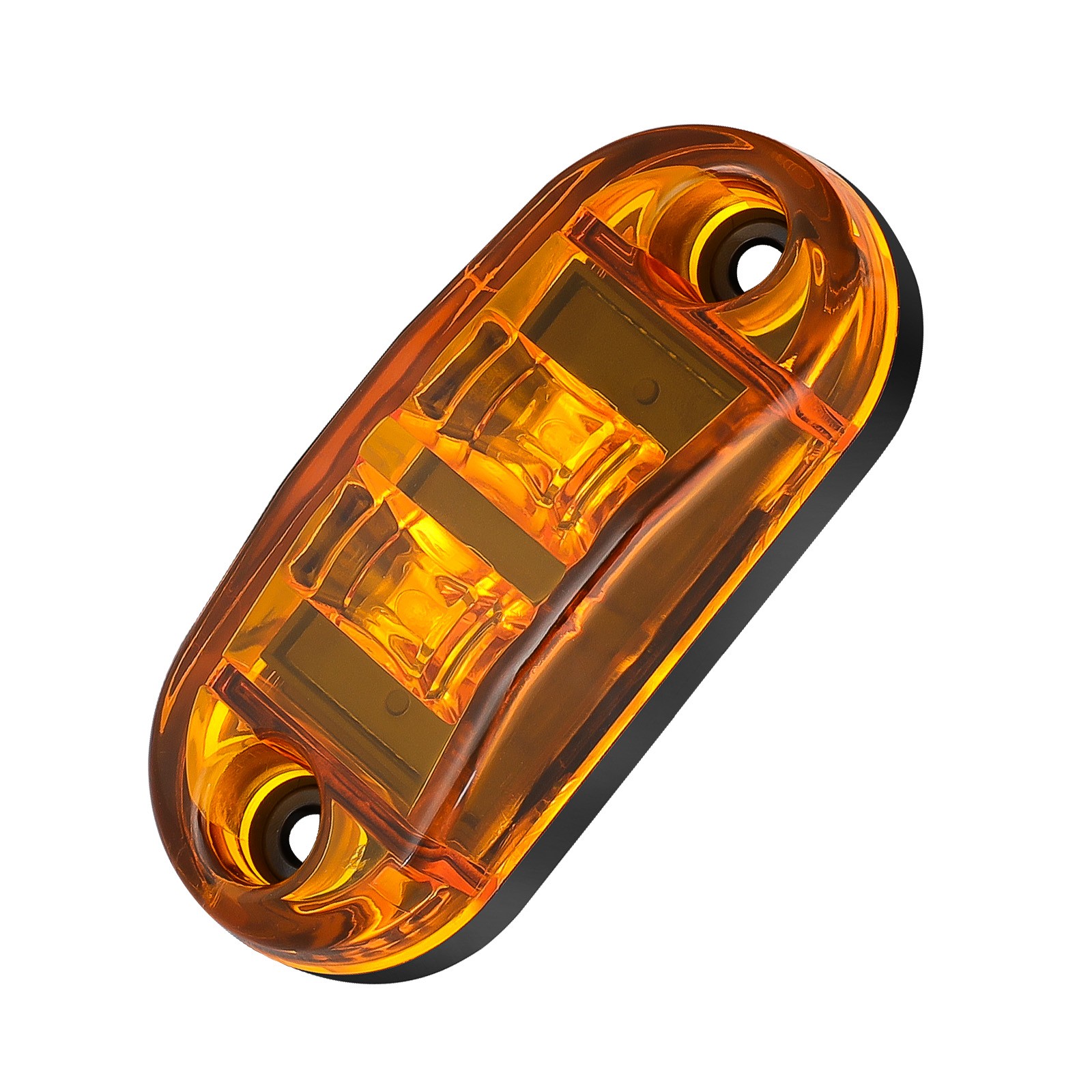 20Pcs LED Sealed Side Marker Clearance Lights Amber SAE DOT For Trailer Truck RV