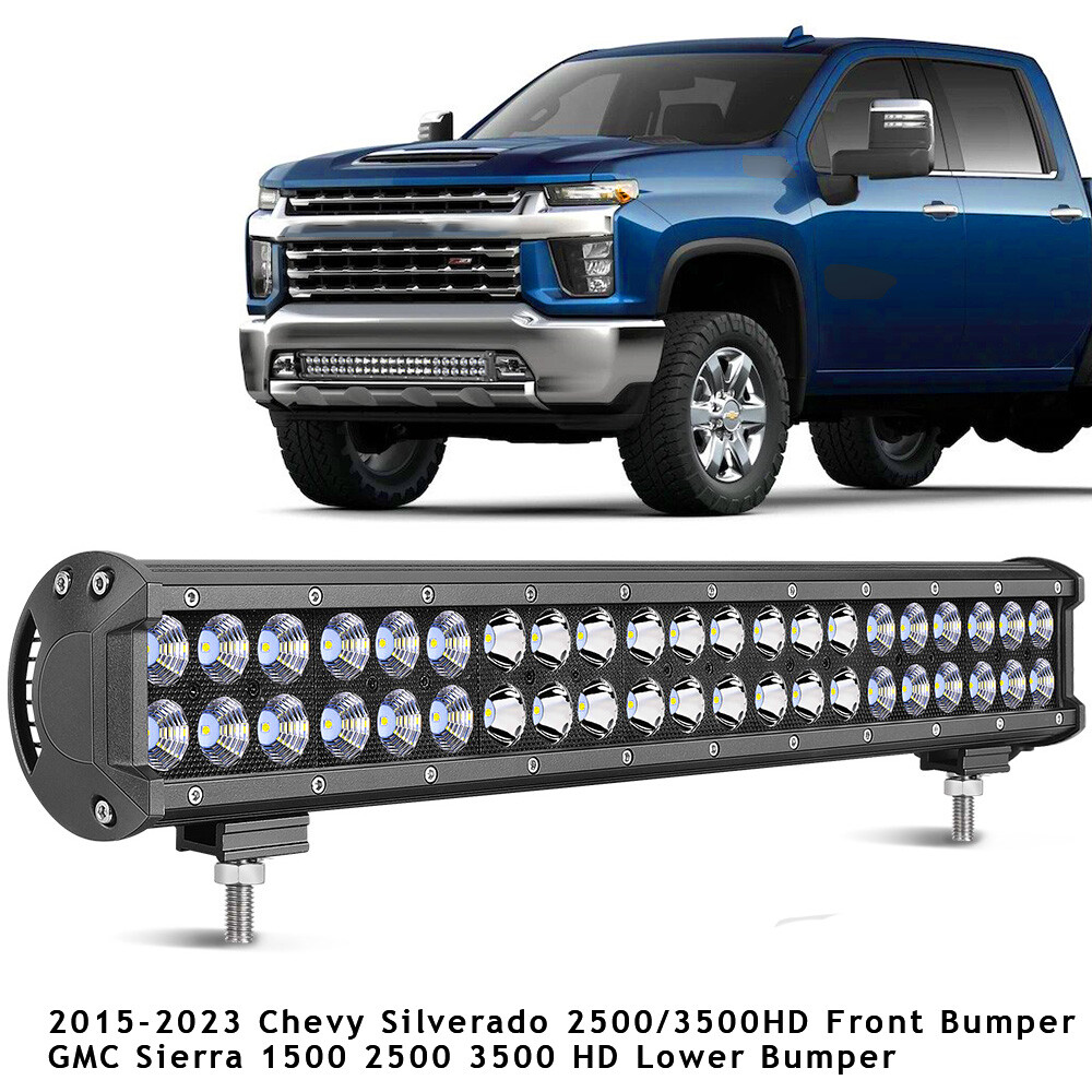 Offroad 20″ LED Lower Bumper Work Light Bar Spot Flood Driving UTV For Ford F150