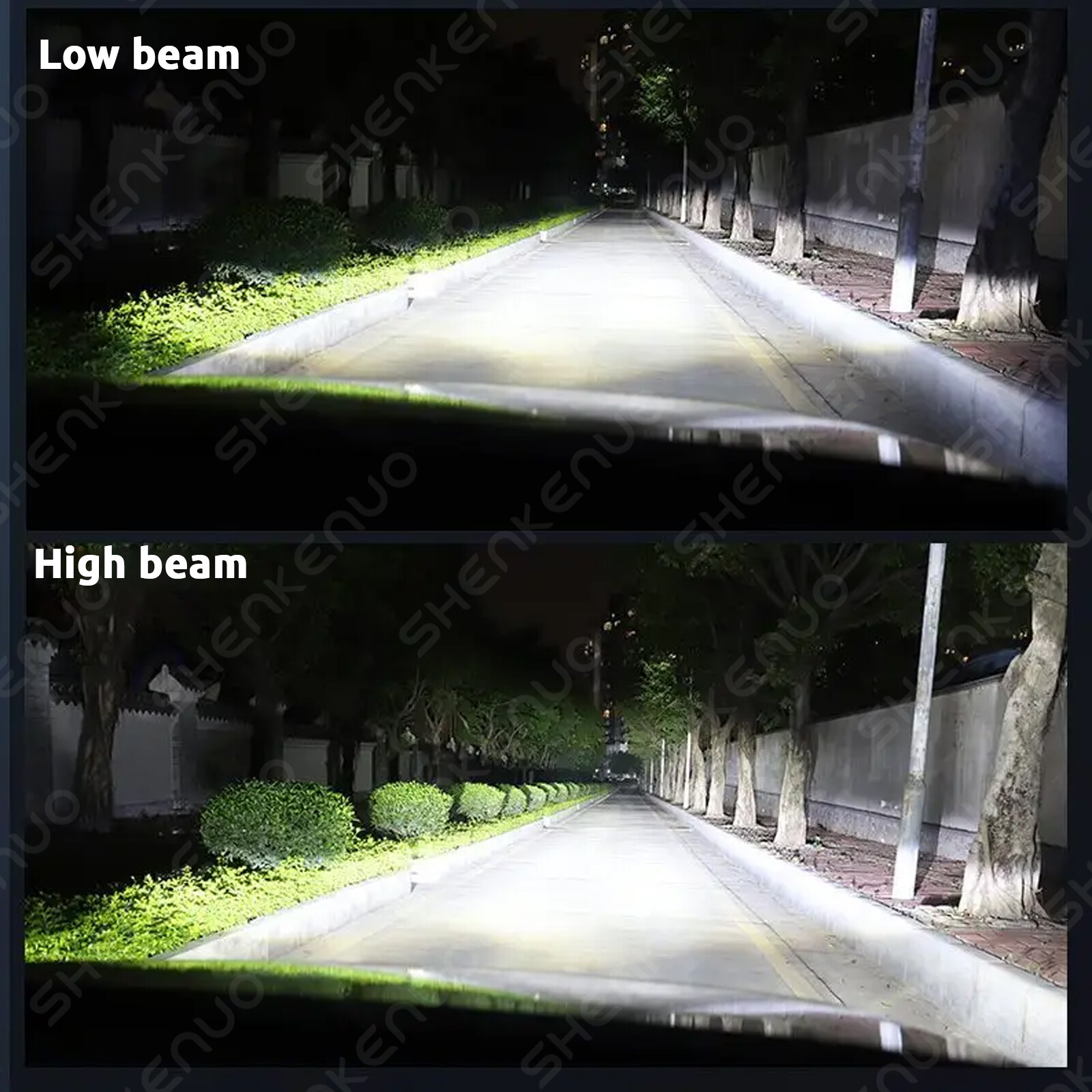 2PCS H11 H16 H8 H9 LED Headlight Bulbs Low Beam or Fog Light Cool White 3570 CSP