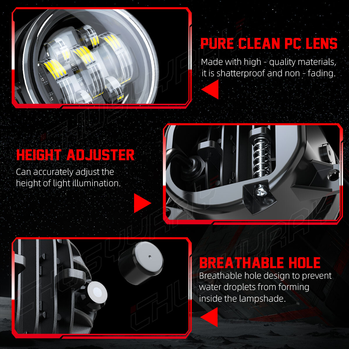 LED Clear Fog Light Bumper Lamp Replacement FOR Ford Mustang 2015 2016 2017 pair