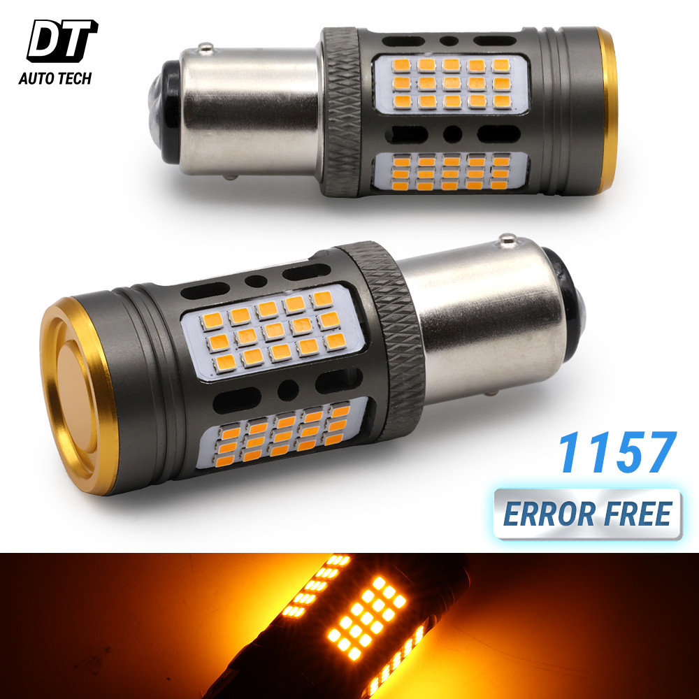 Syneticusa 1157 CANbus Error Free Yellow Rear Turn Signal/DRL/Parking Lights