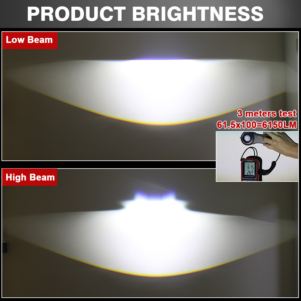 3.0“ Bi LED Projector Len Fog Light For Toyota Corolla/Yaris/Auris/Camry Black