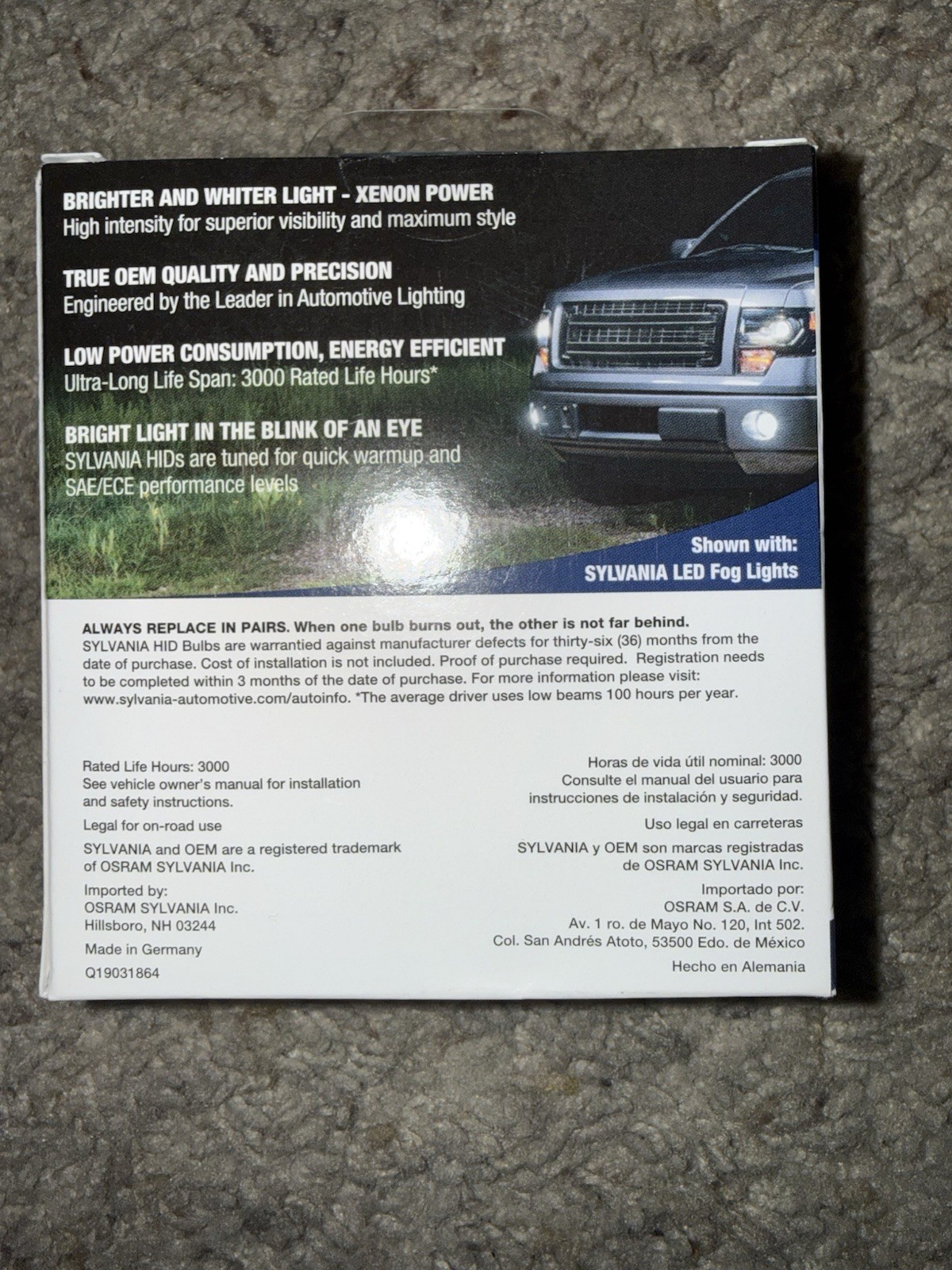-BRAND NEW/SEALED BOX- Sylvania HID Xenon 35w Bulb (D2S) -Made In Germany-