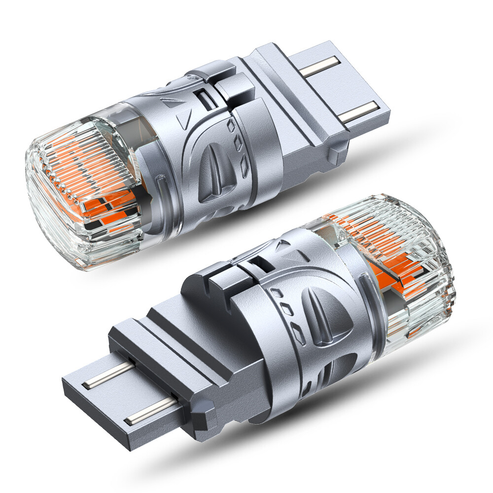 CANBUS 3157 3156 LED Bulbs Amber Yellow with Built-in Resistor Turn Signal Light